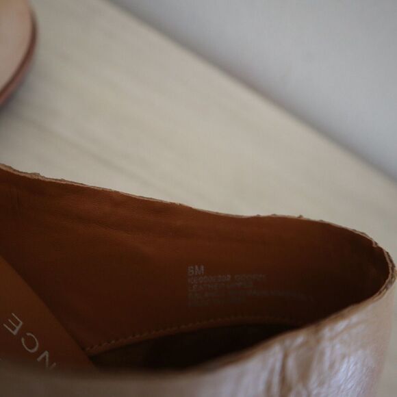 Kork-Ease Women Sz 8M Nude Tan Challis Leather Slip-On Block Heeled Mules $165 - Picture 9 of 9